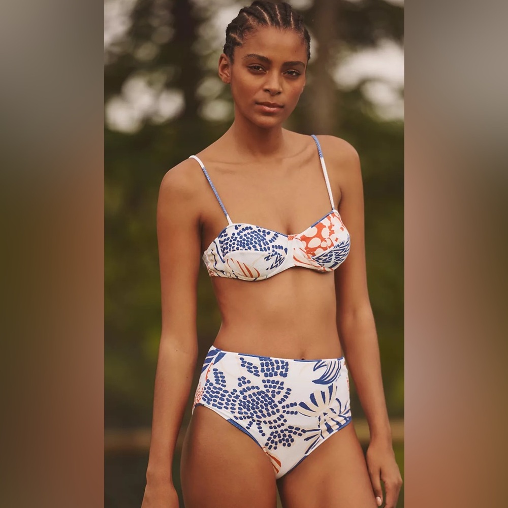 Rare‼️EUC Farm Rio Mixed Lobster High-Waisted Bikini Set (Double Sided Bottoms) - Picture 4 of 12